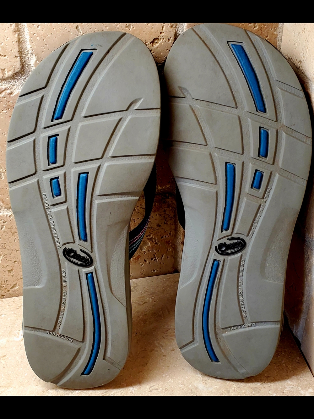 CHACO Tanana Ecotred Toe Loop Blue/Pink Strap Sandal Women's US Size 7 - Picture 5 of 11